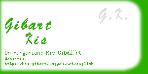 gibart kis business card